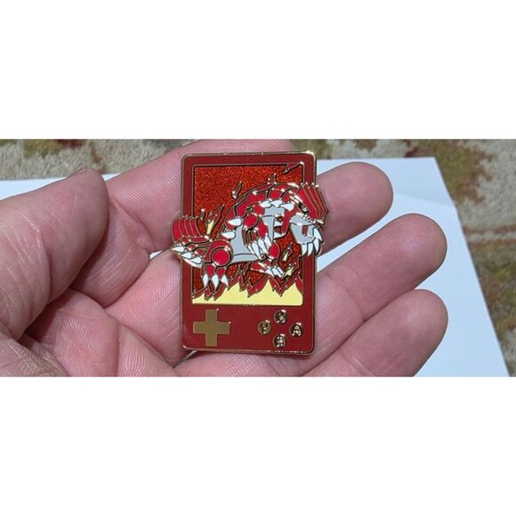 Groudon Game Boy Enamel Pin – Fiery Hoenn Edition for Pokémon Collectors - Picture 2 of 5